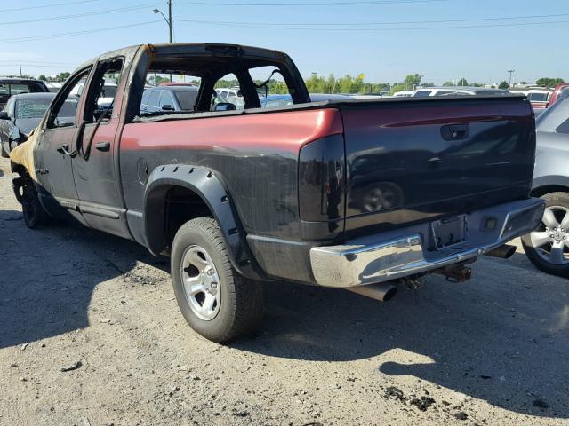 1D7HU18Z22S617378 - 2002 DODGE RAM 1500 BURGUNDY photo 3