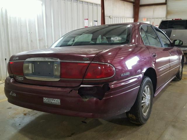 1G4HP54K424202452 - 2002 BUICK LESABRE CU MAROON photo 4