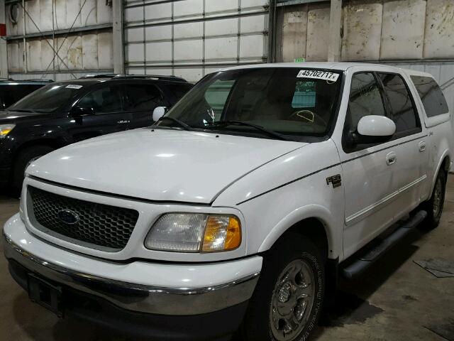 1FTRW07L01KE88989 - 2001 FORD F150 SUPER WHITE photo 2