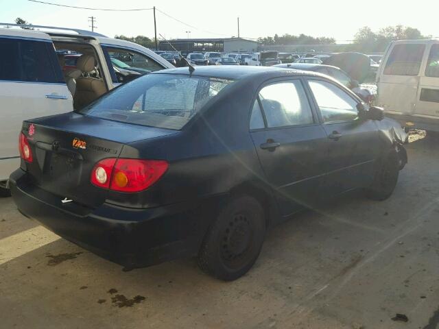 2T1BR32E83C117196 - 2003 TOYOTA COROLLA CE BLACK photo 4