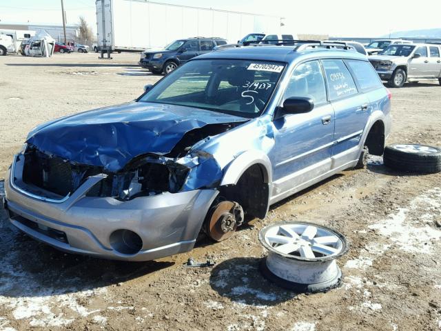 4S4BP61C887314137 - 2008 SUBARU OUTBACK 2. BLUE photo 2