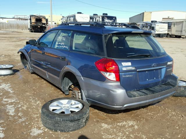 4S4BP61C887314137 - 2008 SUBARU OUTBACK 2. BLUE photo 3