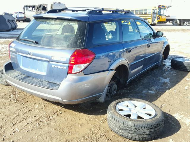 4S4BP61C887314137 - 2008 SUBARU OUTBACK 2. BLUE photo 4