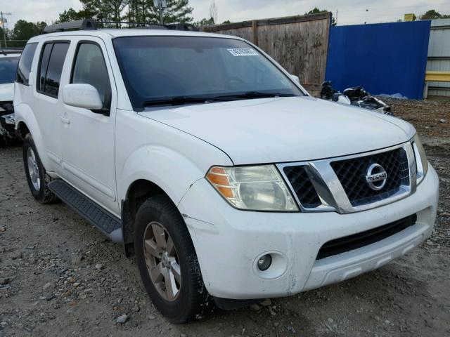 5N1AR18U98C656422 - 2008 NISSAN PATHFINDER WHITE photo 1