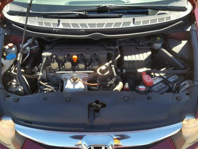 19XFA1F54BE000335 - 2011 HONDA CIVIC MAROON photo 7