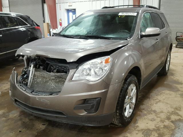 2CNFLEEC9B6460118 - 2011 CHEVROLET EQUINOX LT BROWN photo 2