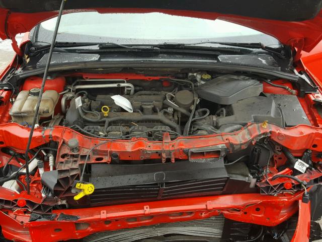 1FAHP3M28CL404670 - 2012 FORD FOCUS SEL RED photo 7