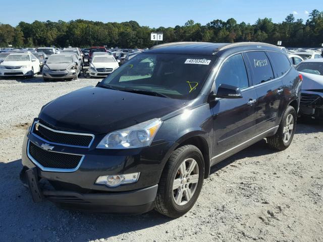 1GNLVFED3AJ245441 - 2010 CHEVROLET TRAVERSE L BLACK photo 2