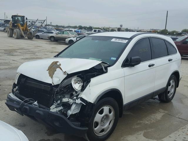 JHLRE48328C076640 - 2008 HONDA CR-V LX WHITE photo 2