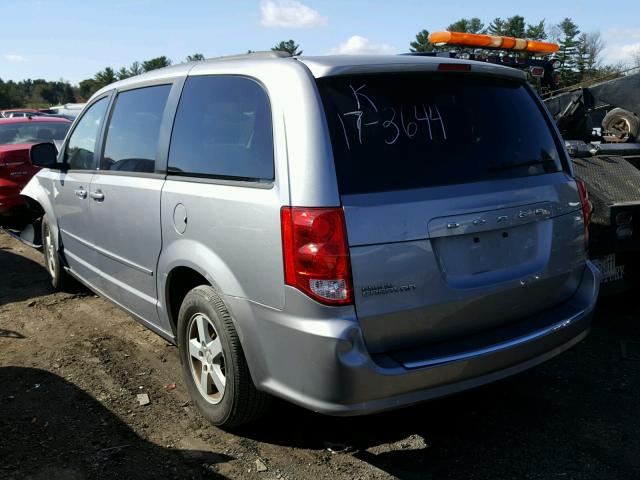 2C4RDGCGXDR553151 - 2013 DODGE GRAND CARA GRAY photo 3