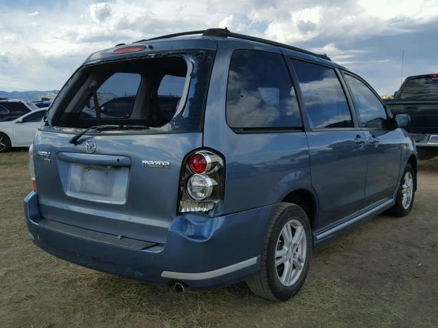 JM3LW28A050546302 - 2005 MAZDA MPV WAGON BLUE photo 4