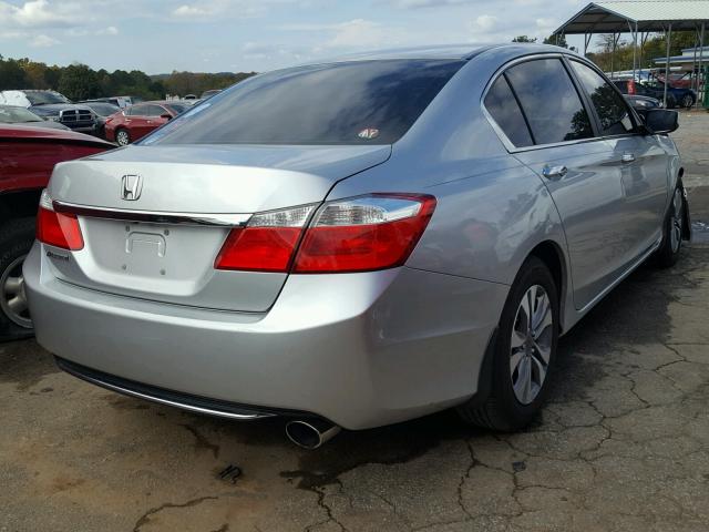 1HGCR2F31EA007901 - 2014 HONDA ACCORD LX SILVER photo 4