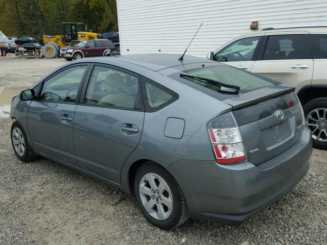 JTDKB20U053075272 - 2005 TOYOTA PRIUS GRAY photo 3