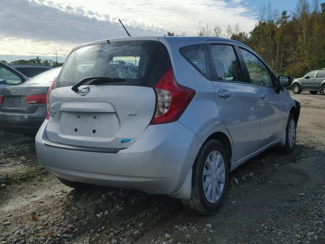 3N1CE2CP7FL388748 - 2015 NISSAN VERSA NOTE SILVER photo 4