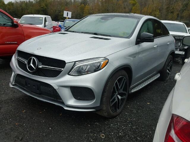 4JGED6EBXHA061705 - 2017 MERCEDES-BENZ GLE COUPE SILVER photo 2