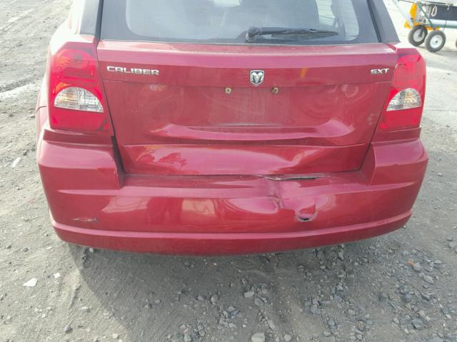 1B3HB48B37D537881 - 2007 DODGE CALIBER SX RED photo 9