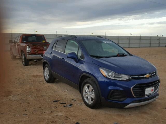 3GNCJLSB4HL162052 - 2017 CHEVROLET TRAX 1LT BLUE photo 1