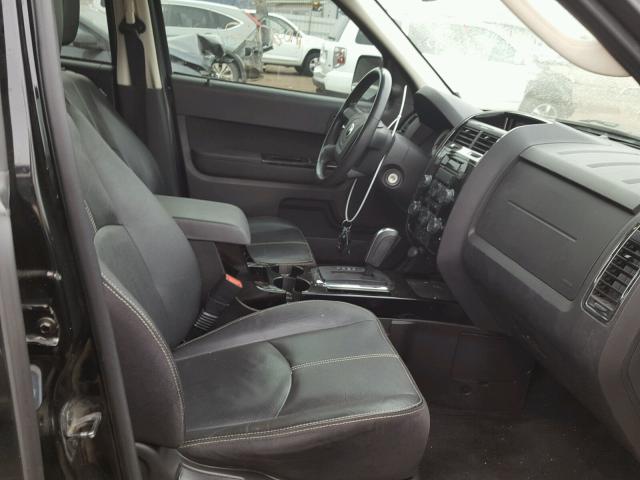 4F2CZ96G19KM06589 - 2009 MAZDA TRIBUTE BLACK photo 5