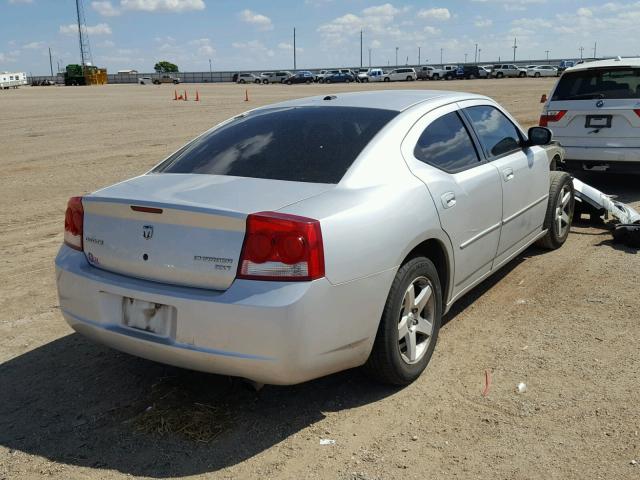 2B3CA3CVXAH290877 - 2010 DODGE CHARGER SX SILVER photo 4