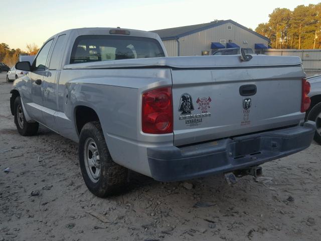 1D7HE22K15S304602 - 2005 DODGE DAKOTA ST SILVER photo 3