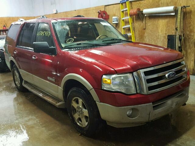 1FMFU18517LA88193 - 2007 FORD EXPEDITION BURGUNDY photo 1