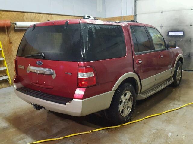 1FMFU18517LA88193 - 2007 FORD EXPEDITION BURGUNDY photo 4