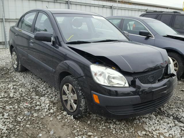 KNADE123886332547 - 2008 KIA RIO BASE BLACK photo 1