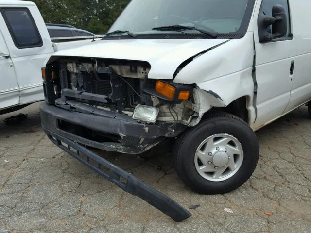 1FTNE24W28DA42207 - 2008 FORD ECONOLINE WHITE photo 9