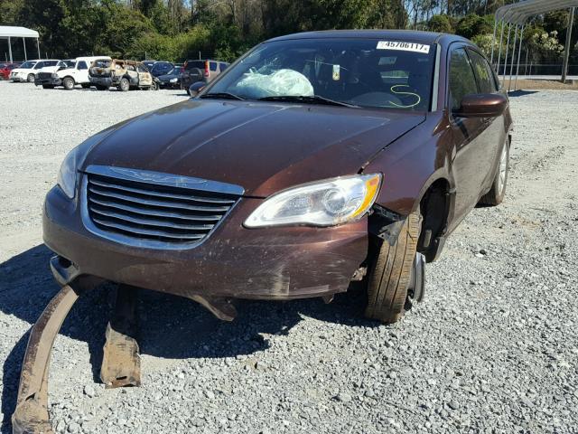 1C3CCBBB5CN302121 - 2012 CHRYSLER 200 TOURIN BROWN photo 2