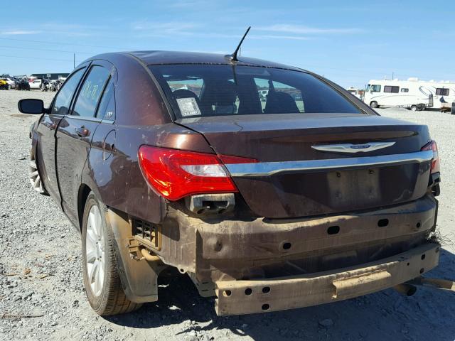 1C3CCBBB5CN302121 - 2012 CHRYSLER 200 TOURIN BROWN photo 3