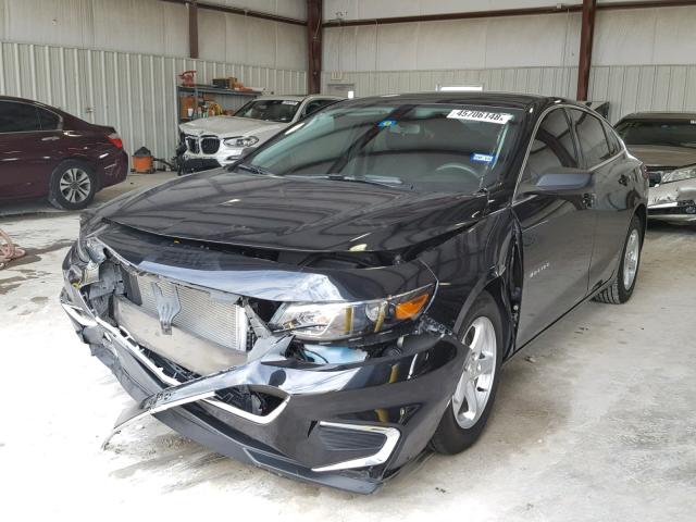 1G1ZB5ST5HF280974 - 2017 CHEVROLET MALIBU LS შავი ფოტო 2