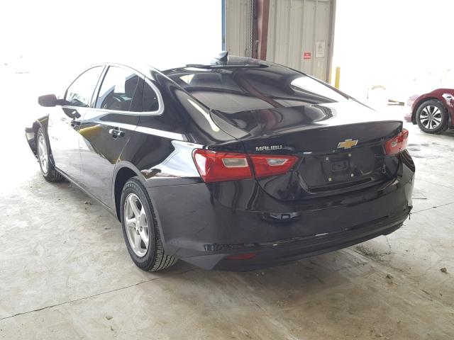 1G1ZB5ST5HF280974 - 2017 CHEVROLET MALIBU LS შავი ფოტო 3