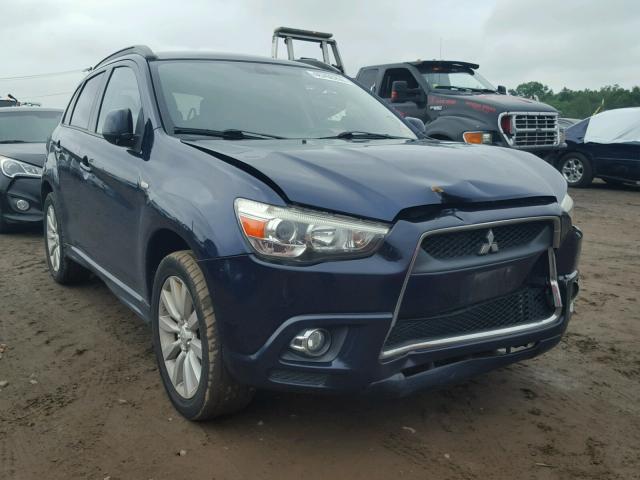 JA4AR4AU0BZ009213 - 2011 MITSUBISHI OUTLANDER BLUE photo 1