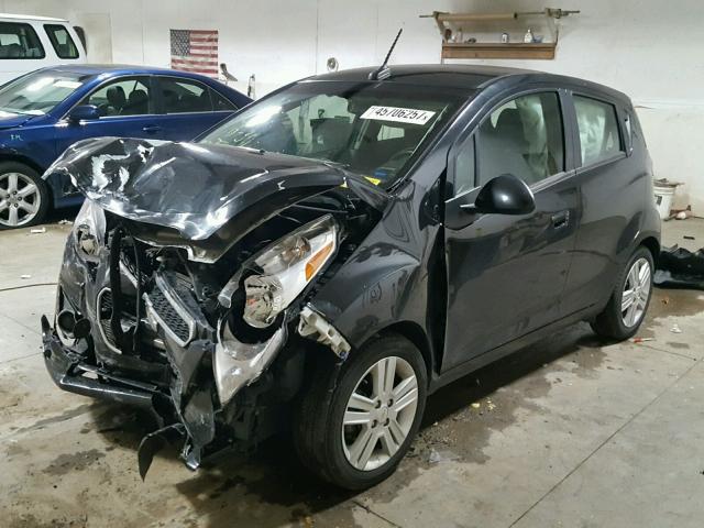 KL8CD6S9XDC614356 - 2013 CHEVROLET SPARK 1LT BLACK photo 2