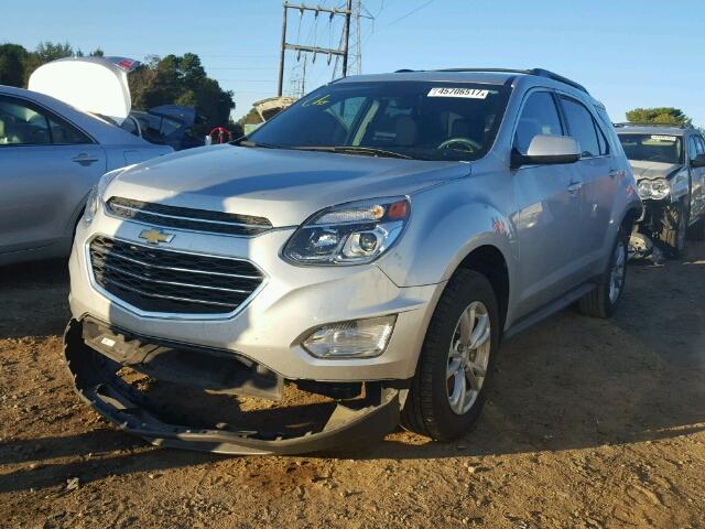 2GNALCEK7H1541349 - 2017 CHEVROLET EQUINOX LT SILVER photo 2