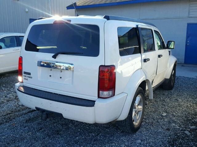 1D8GT58K17W593319 - 2007 DODGE NITRO SLT WHITE photo 4