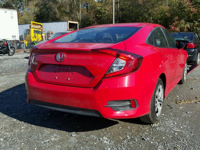 2HGFC2F52HH510021 - 2017 HONDA CIVIC RED photo 4