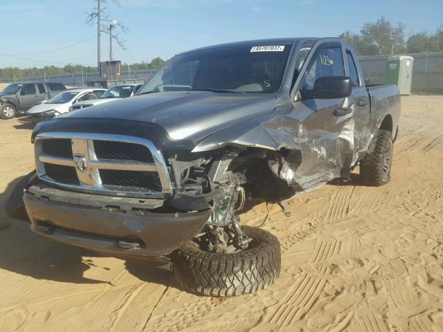 1D7RV1CT4AS191597 - 2010 DODGE RAM 1500 GRAY photo 2