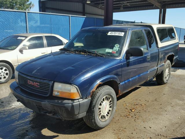 1GTDT19W5Y8151984 - 2000 GMC SONOMA BLUE photo 2