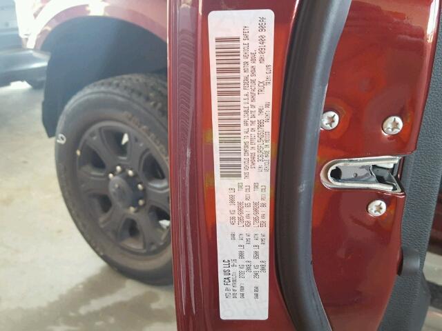 3C6UR5FL5HG517895 - 2017 RAM 2500 LARAM MAROON photo 10