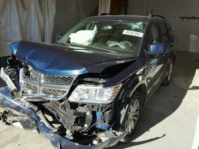 3C4PDCBG8DT687994 - 2013 DODGE JOURNEY SX BLUE photo 2