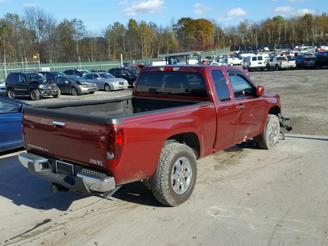 1GTKTCD96A8127252 - 2010 GMC CANYON SLE BURGUNDY photo 4