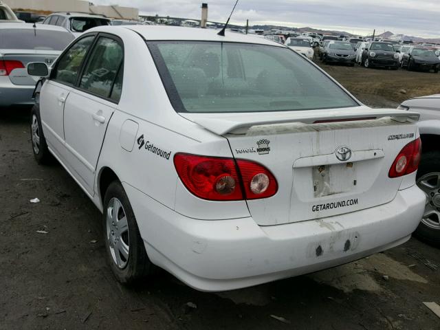 2T1BR30E77C714798 - 2007 TOYOTA COROLLA CE WHITE photo 3