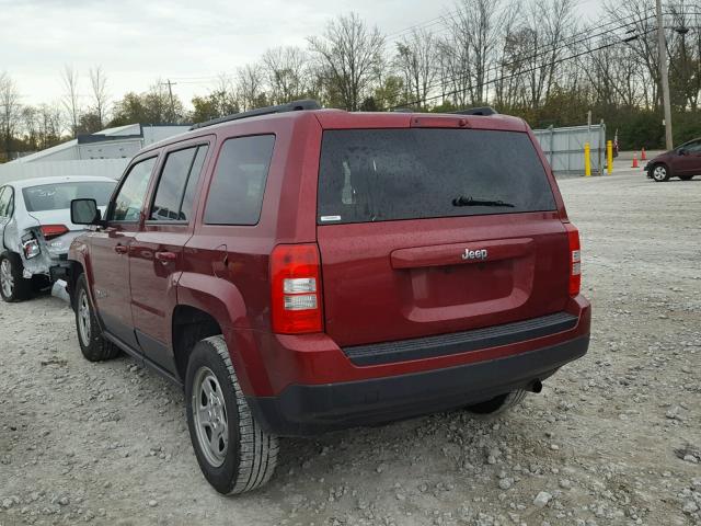 1C4NJPBA7GD811539 - 2016 JEEP PATRIOT RED photo 3