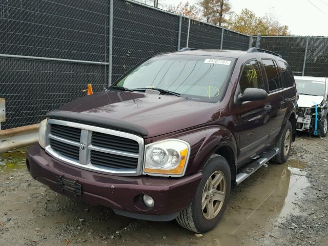 1D4HB48N35F555018 - 2005 DODGE DURANGO PURPLE photo 2