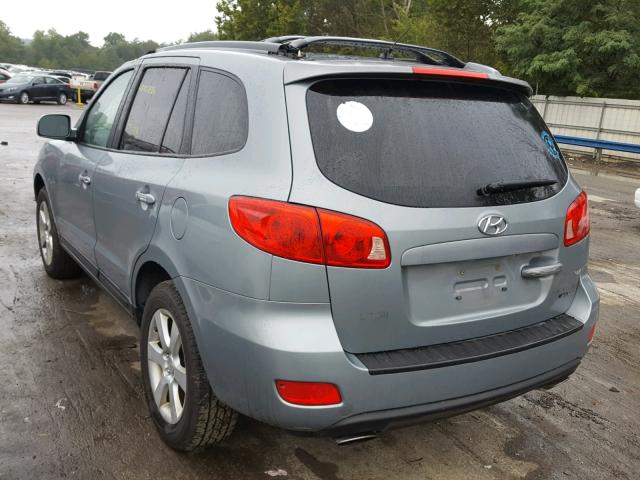 5NMSH73E97H013910 - 2007 HYUNDAI SANTA FE S BLUE photo 3