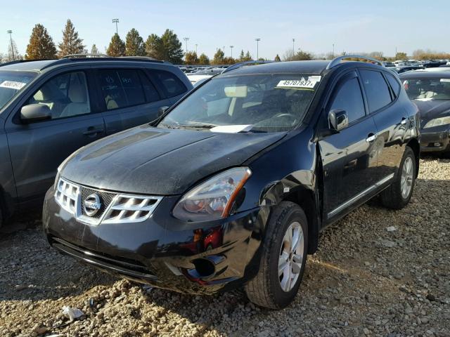 JN8AS5MT7CW275600 - 2012 NISSAN ROGUE BLACK photo 2