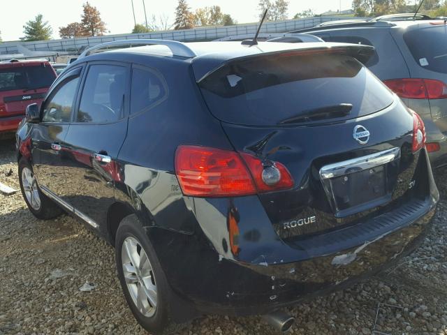 JN8AS5MT7CW275600 - 2012 NISSAN ROGUE BLACK photo 3