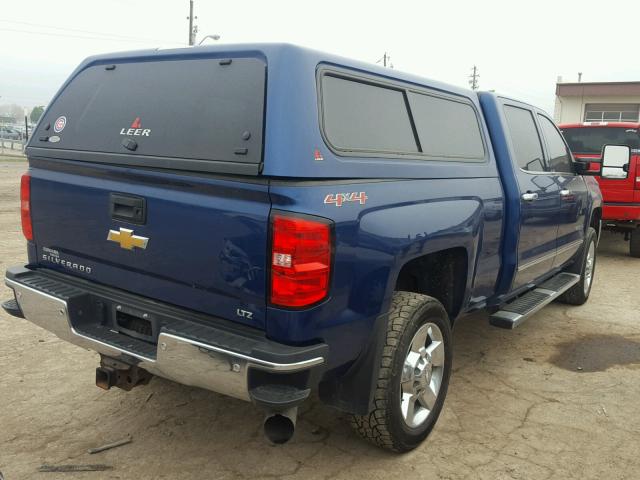 1GC1KWE84FF546371 - 2015 CHEVROLET SILVERADO BLUE photo 4