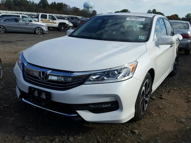 1HGCR2F74GA240435 - 2016 HONDA ACCORD EX WHITE photo 2